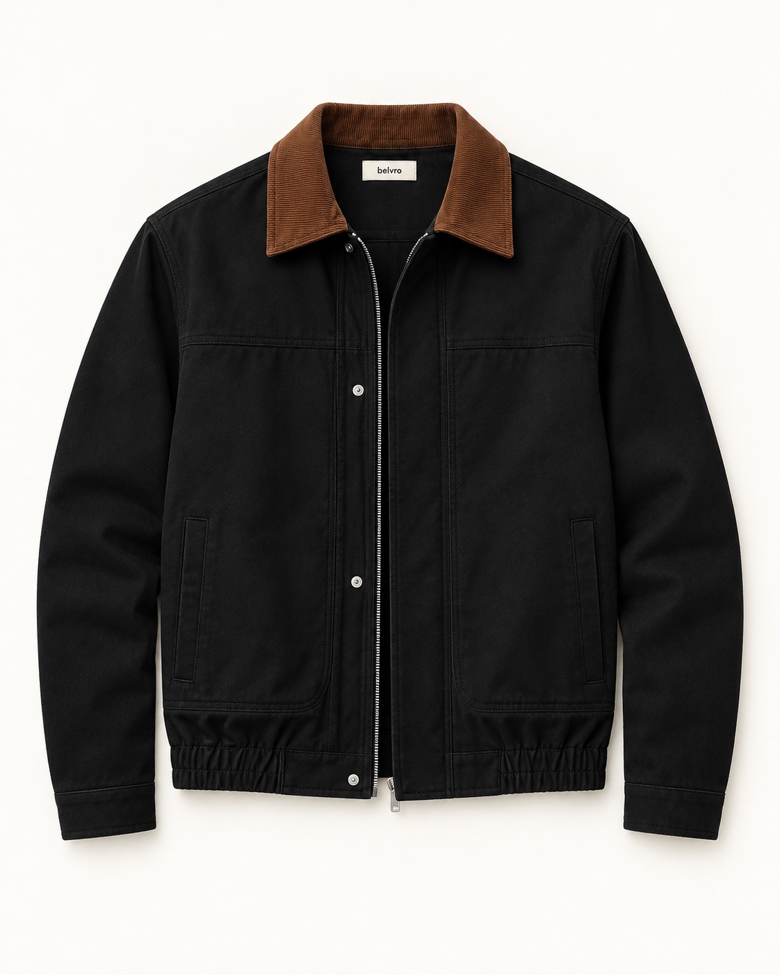 Contrast Collar Jacket