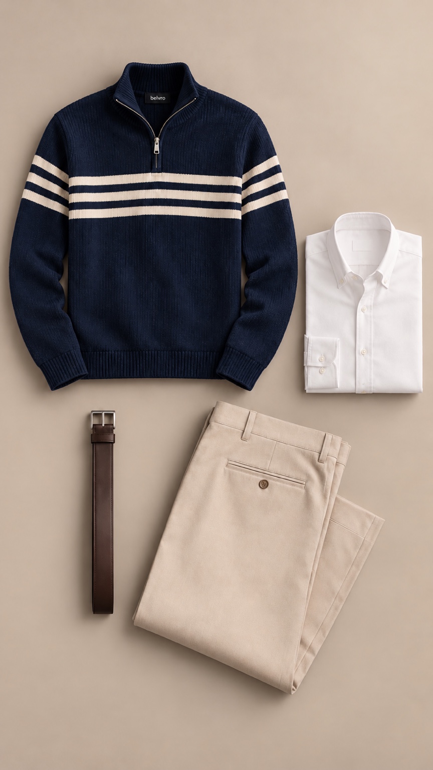 Striped Quarter-Zip